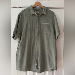 Marine Layer Cotton Casual Green Button Down Shirt Size XL EUC